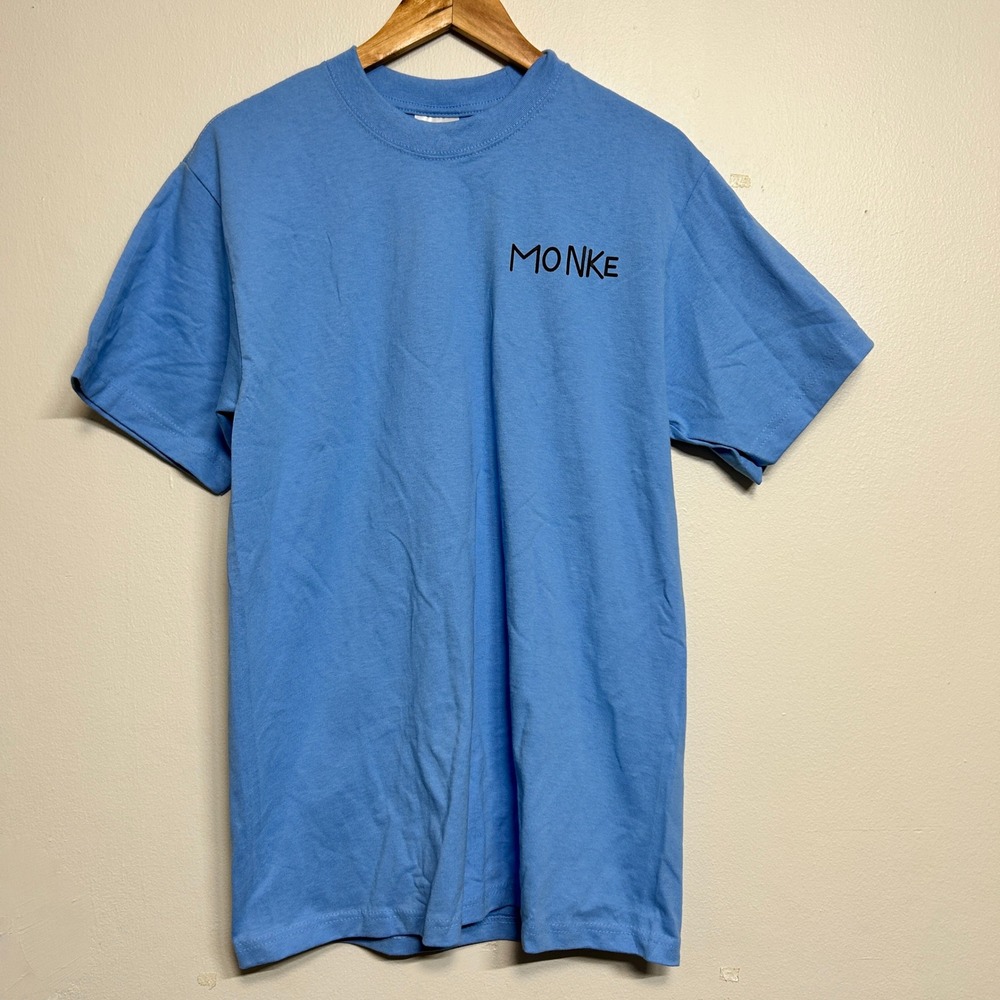 Shaka Wear Super Max Heavy Monke Banana Car Graphic T-Shirt Mens Medium Blue